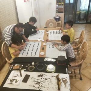 野夫書法教學照片